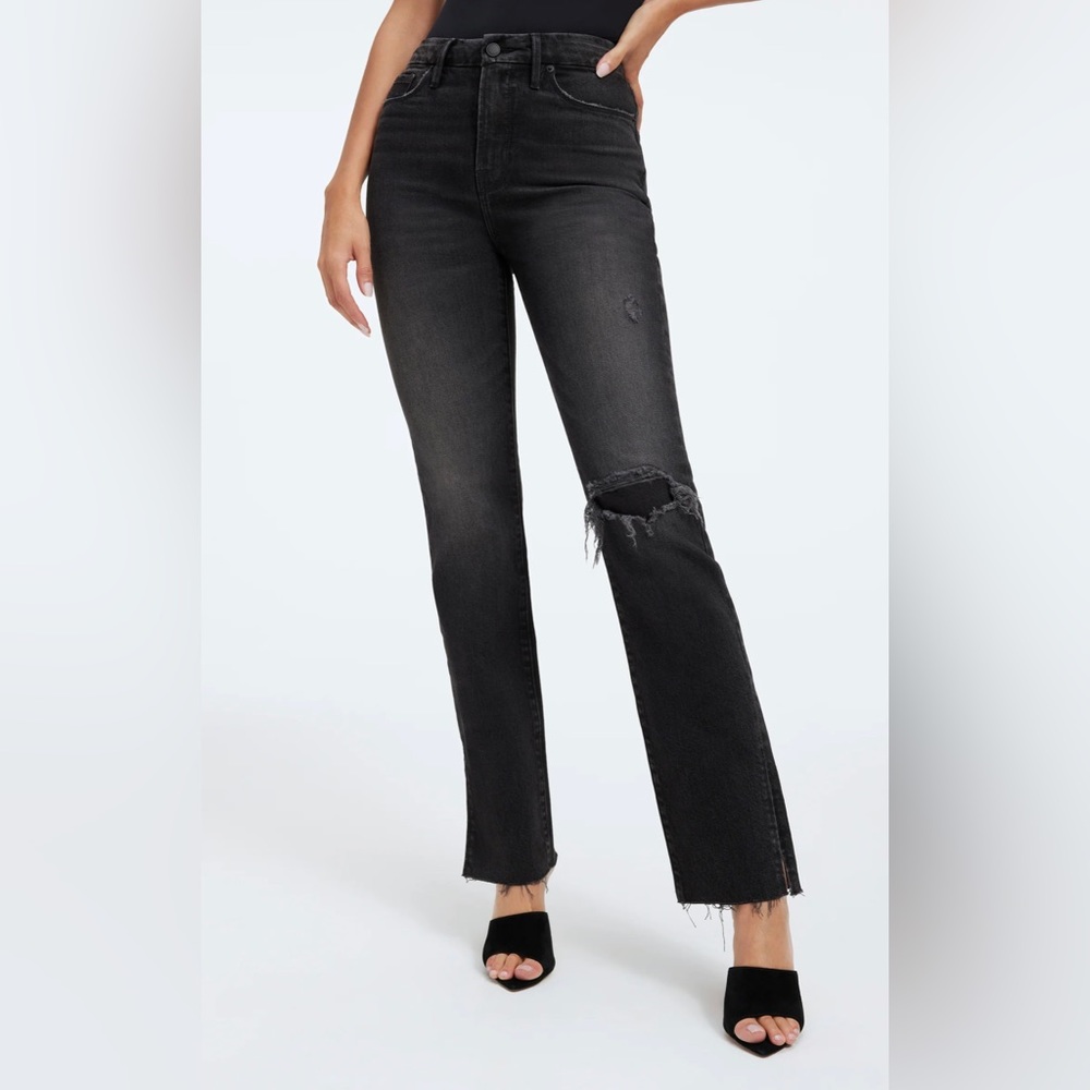 Good American Good Boy Straight Jeans